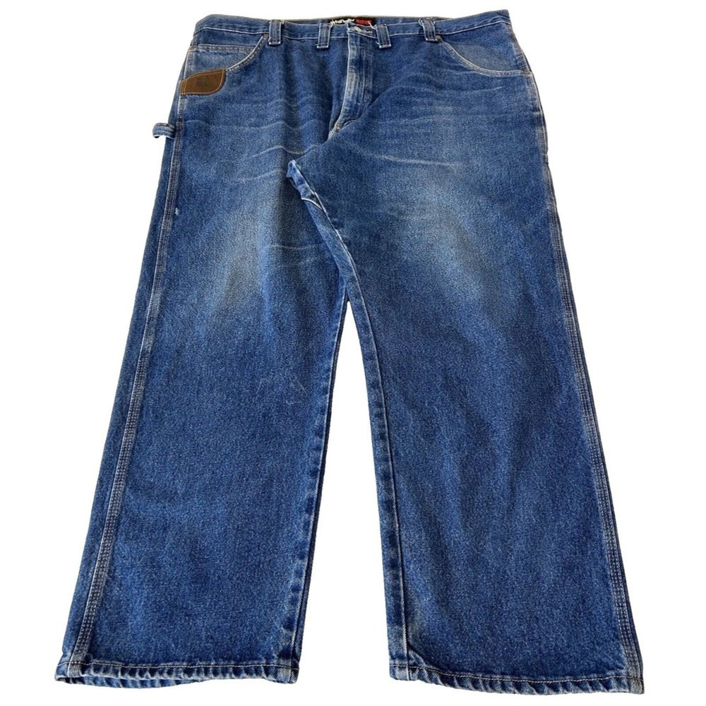 Wrangler Men's Riggs Workwear Carpenter Jeans 44x30 Blue Cotton